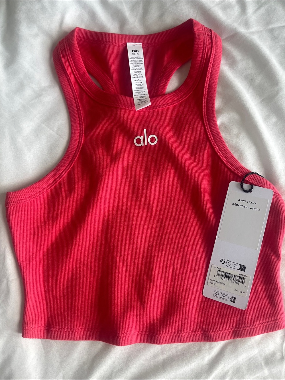 ALO Yoga Aspire Tank - Candy Red